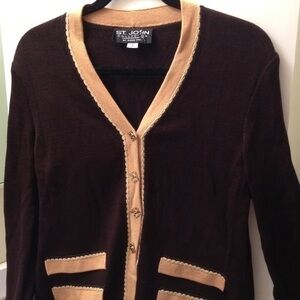 St. John by Marie Gray brown sweater knit 2